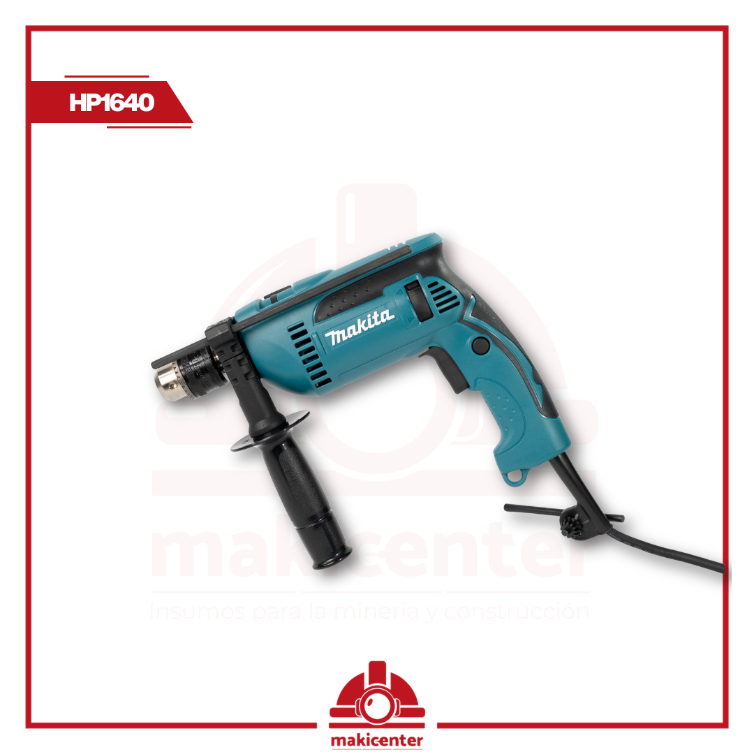 TALADRO PERCUTOR MAKITA 1/2¨ HP1640 MOTOR 780W